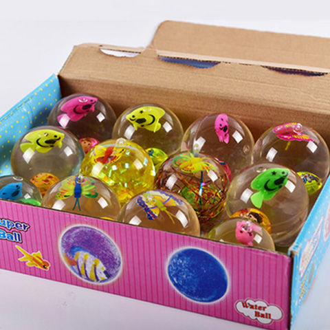 定制七彩跳球弹力水晶球发光玩具带拉力绳水晶弹球儿童闪光玩具弹力球