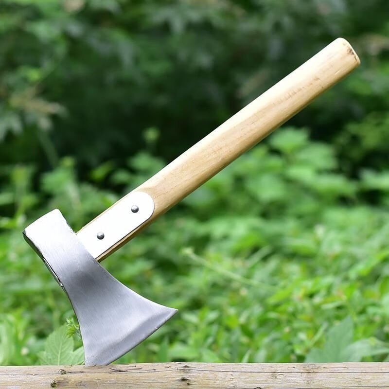 家用斧子木工斧劈柴斧砍树砍柴斧户外斧头野营斧弹簧钢手工锻打轨抛光
