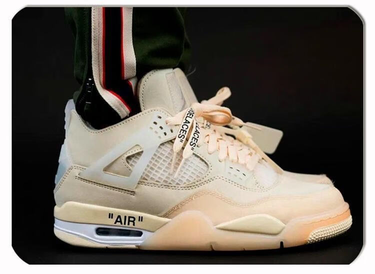 鞋热熔岩白水泥乔4红蓝鸳鸯大理石男鞋女鞋学生运动休闲鞋 aj4 大巴黎