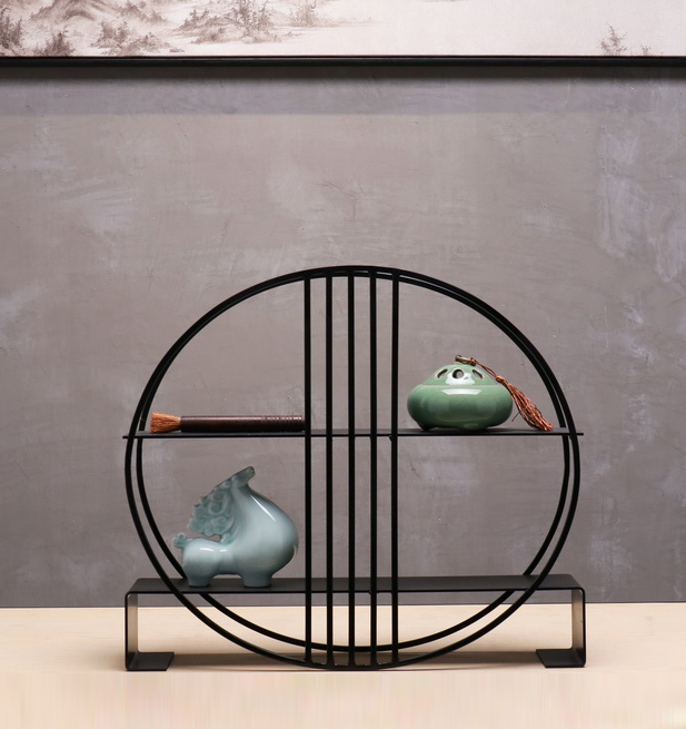 新中式毛笔架小摆件创意家居书房书桌办公桌禅意桌面古风软装饰品水天