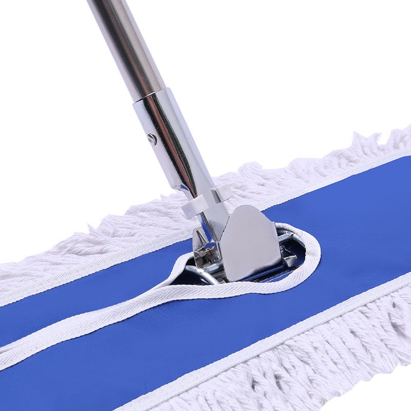 商用平板拖把尘推工厂酒店长排拖宽地拖可替换棉线懒人一拖净蓝色尘推
