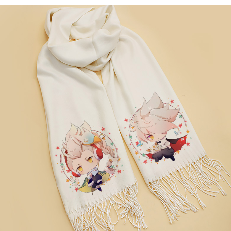 光遇周边sky光遇围巾动漫周边学生围脖白鸟平菇龙骨卡卡西狮子喵口三