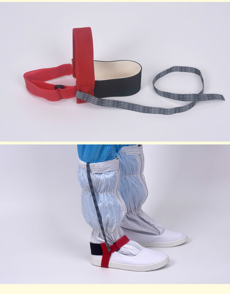 静电脚环防静电脚腕带无线有线脚链电子厂车间消除除静电脚跟脚带 全