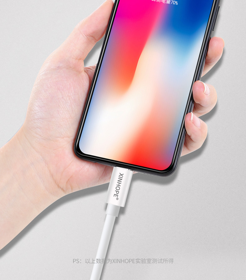 xinhope苹果数据线手机快充充电器线头iphone11xsmaxxr876splu充电不