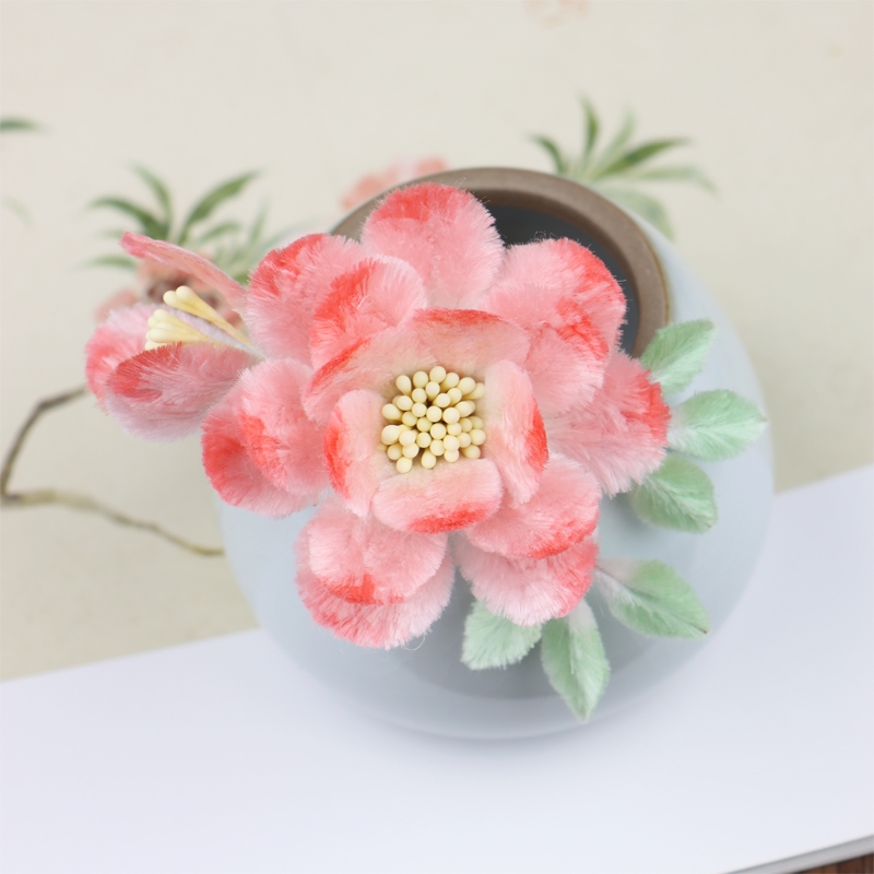 绒花材料包非遗绒花diy材料包新手配件工具古风汉服头耳饰品发簪子