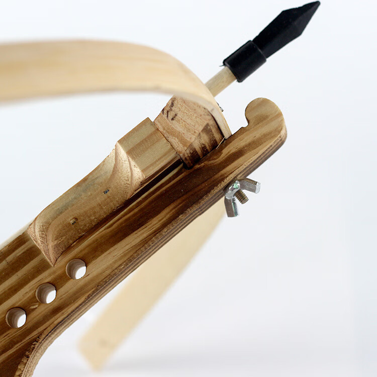 十字驽成人弓箭木制手工磨削户外射击模型软胶头无杀伤力60麻弓箭头