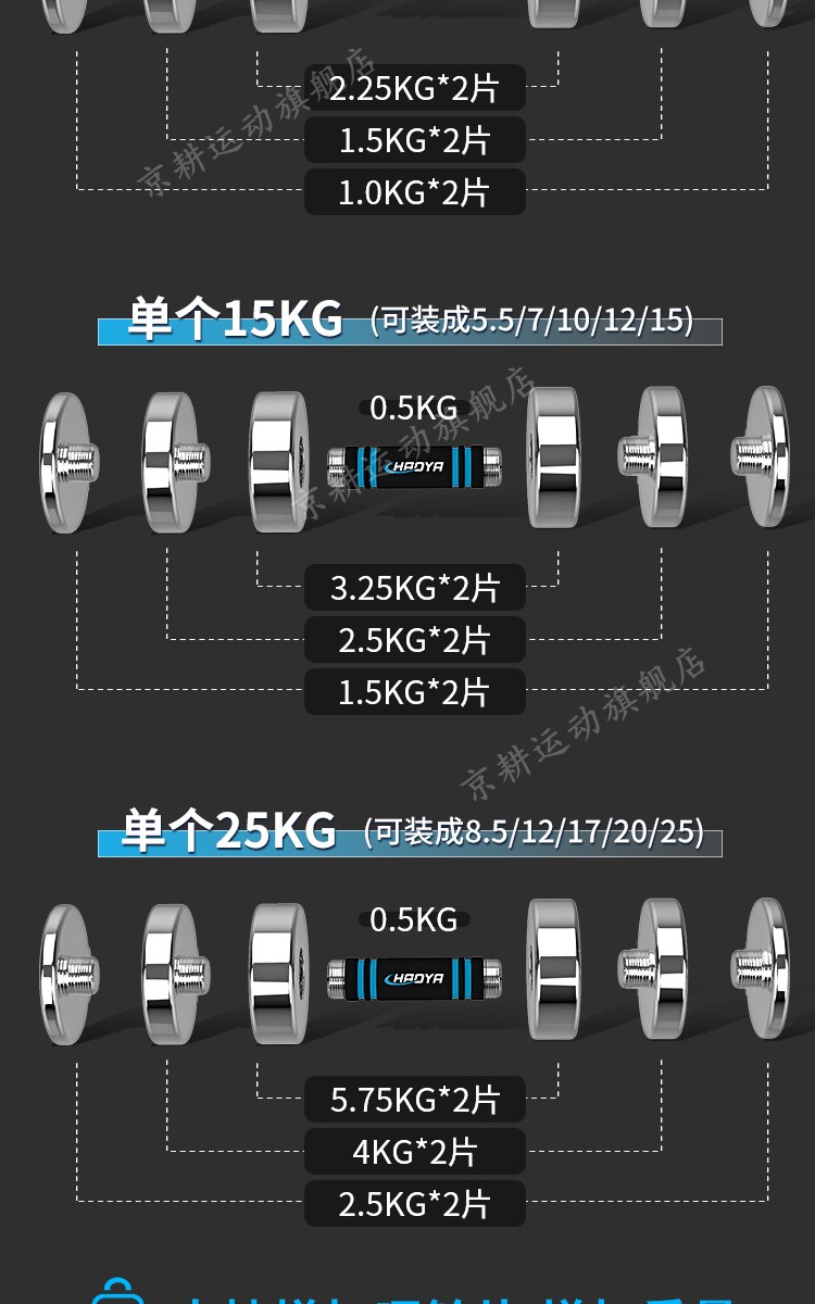 43cm实心纯钢杠铃杆 单买不发货 超亚实心纯钢可拆哑铃【图片 价格