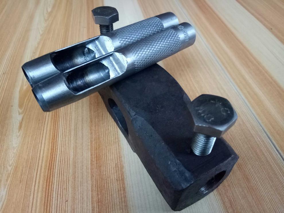 椴菇菌种打孔锤 木耳菌种打孔锤 双头打孔器 12cm冲子一个