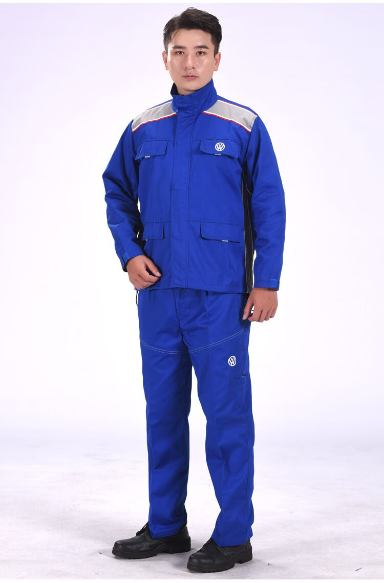 上汽大众工作服冬装春秋季上海套装男长袖4s店工装售后车间汽修劳保服