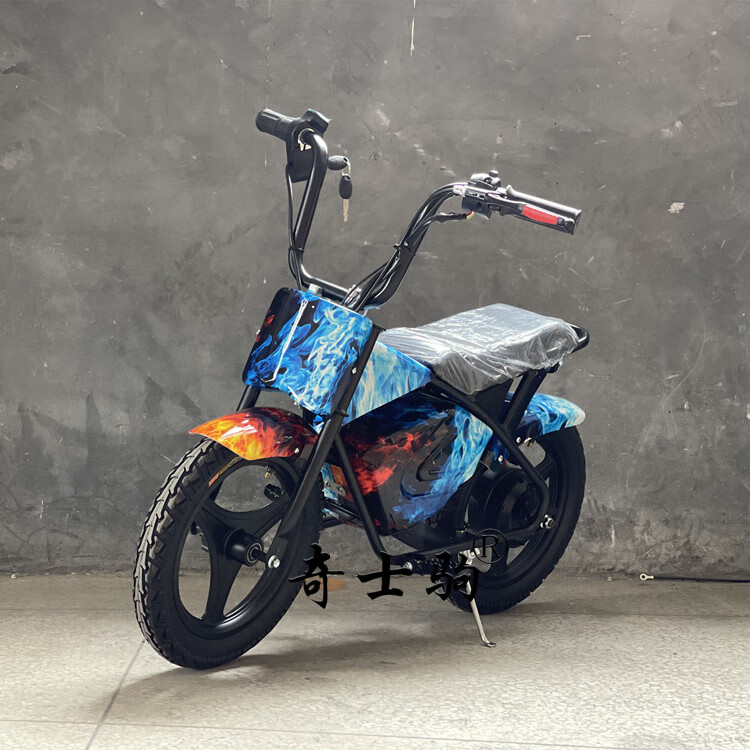 小孩子开的儿童两轮摩托车奇士驹电动车迷你辅助轮两轮摩托车儿童312