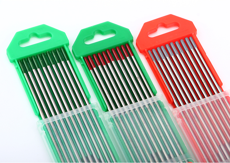 耐用钨针氩弧焊机钨棒钨极乌针钨电极162024303216红头150mm一盒