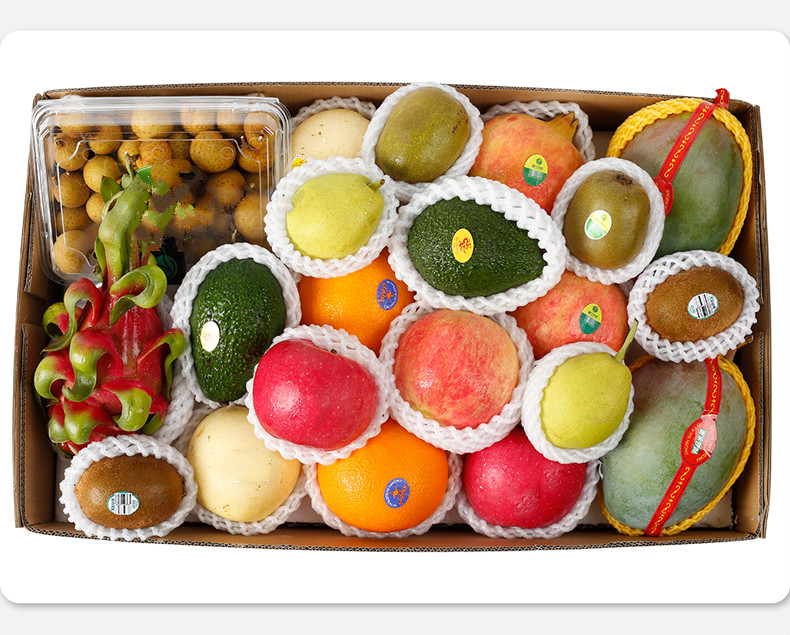混合组合新鲜水果礼盒装9斤椰子牛油果龙眼苹果橙大