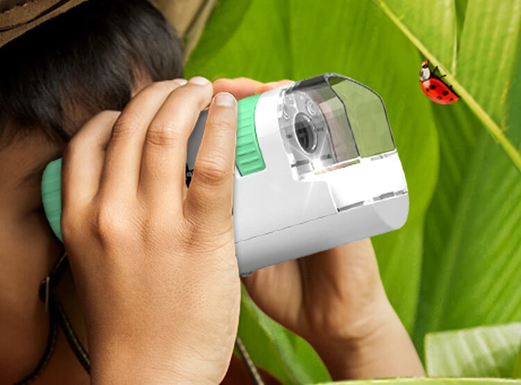 手持式简易显微镜 便携手持式简易显微镜儿童可看细菌高倍高清光学科