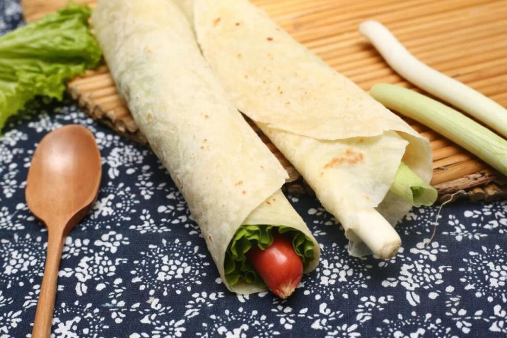 山东特产卷饼面饼农家手工单饼烙馍饼薄饼皮墨西哥鸡肉卷15张实惠装