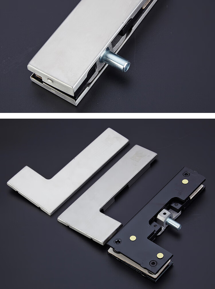 无框玻璃门夹地弹簧平开门门夹皇冠通用夹上下门夹不锈钢玻璃门夹德国