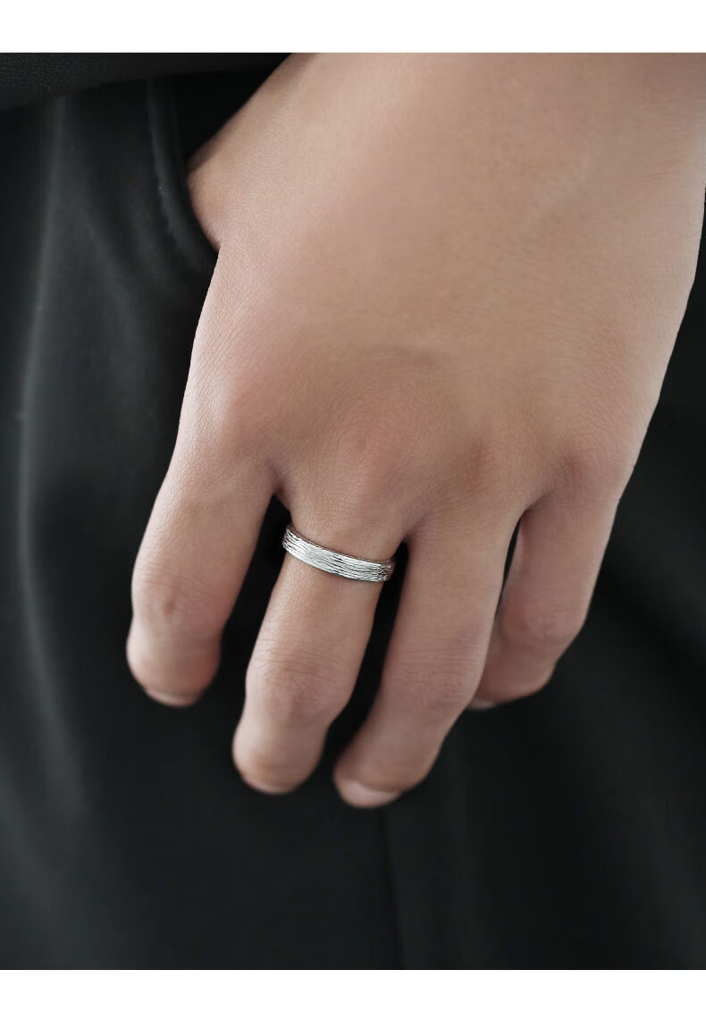 Vintage Designer Ring For Men Snow Motif High End Niche Accessory_voghion.com