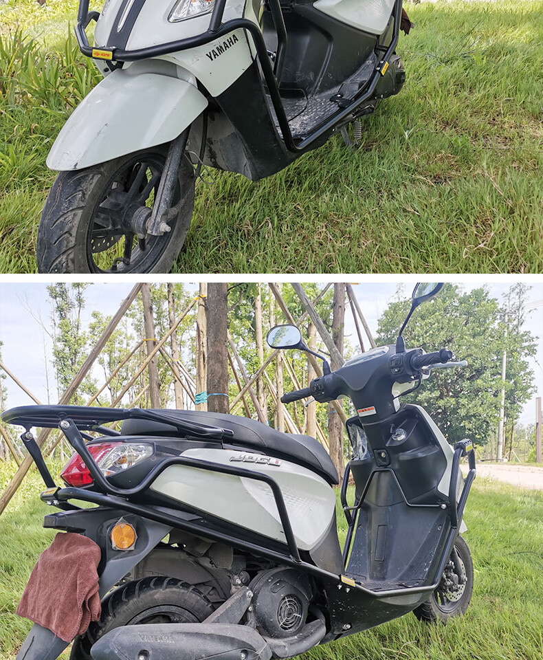 适用于雅马哈巧格i125保险杠护杠防摔杠巧格i改装配件摩托车脚踏板后