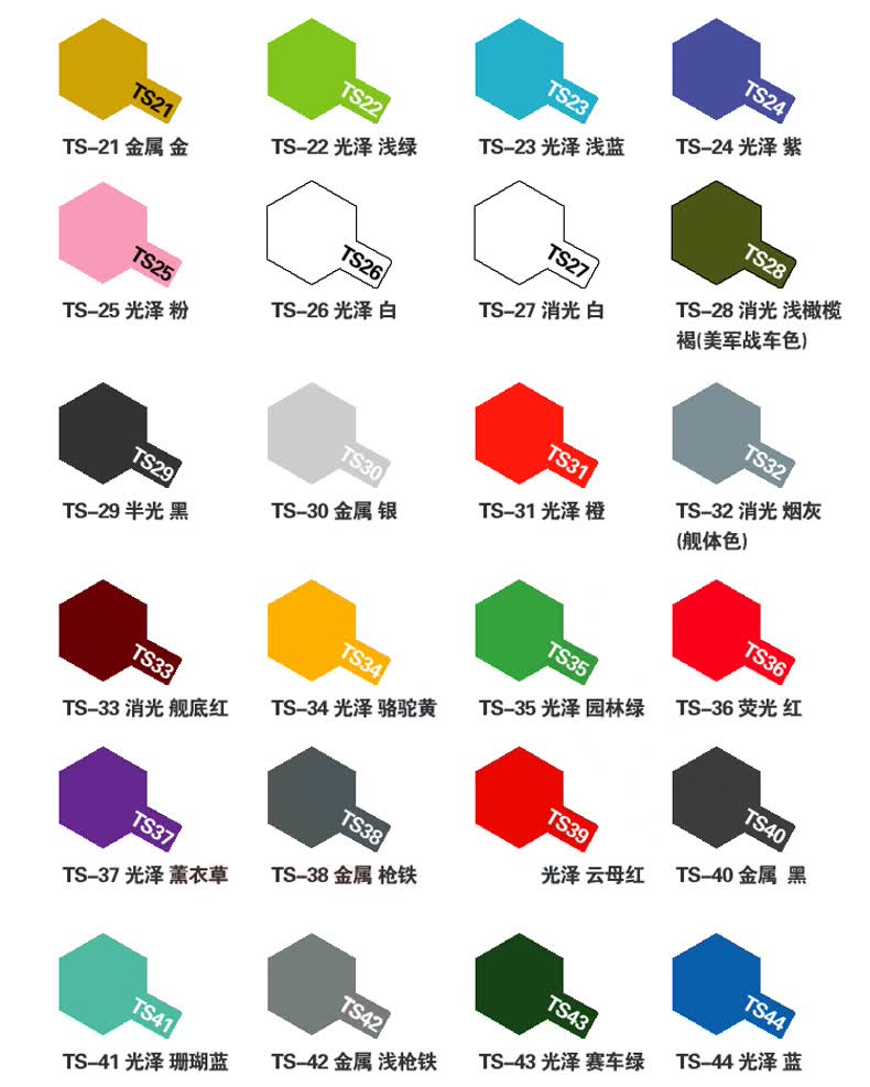 田宫军事迷彩上色高达手办模型上色手喷漆喷罐油漆ts34光泽骆驼黄