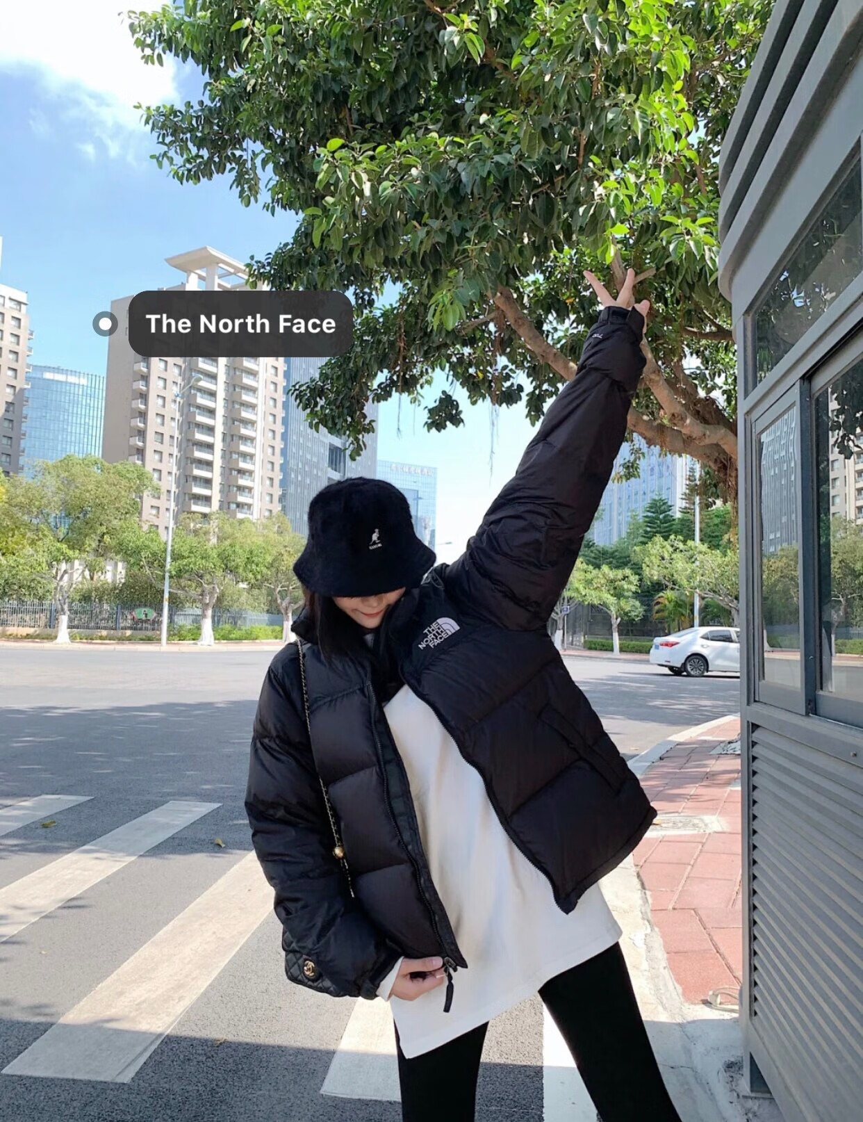 the north face北面1996羽绒服冬季美版男女款tnf暴力橙700蓬外套