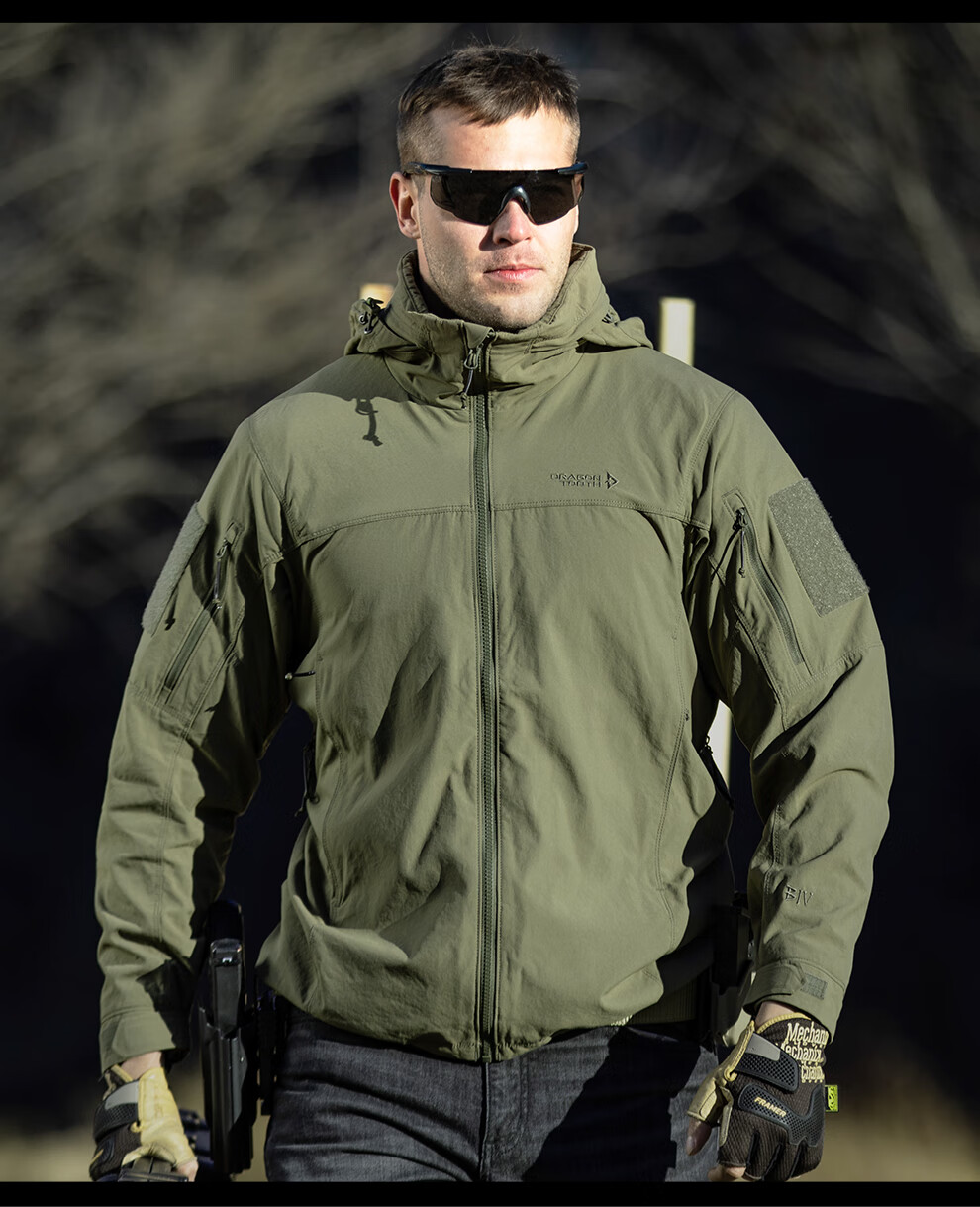 龙牙b4级全天候突击风衣geniii防风外套战术服铁血君品枪灰色xs