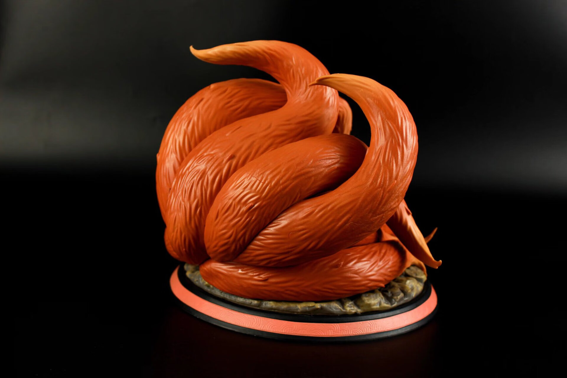 火影忍者九尾妖狐与鸣人手办 九喇嘛九尾妖狐场景雕像模型摆件 九尾