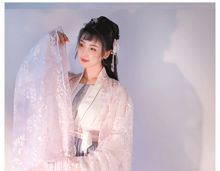 春樱汉服女成人中国风交领齐腰襦裙仙女樱花仙飘逸学生古装新品春樱3