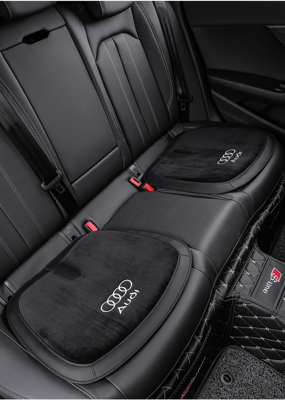 奥迪法兰绒坐垫【黑色1张】【图片 价格 品牌 报价】