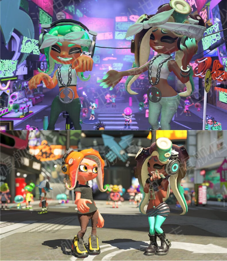 喷射战士3amiibo卡splatoon123代周边通用限定服装斯普拉遁联动卡大卡