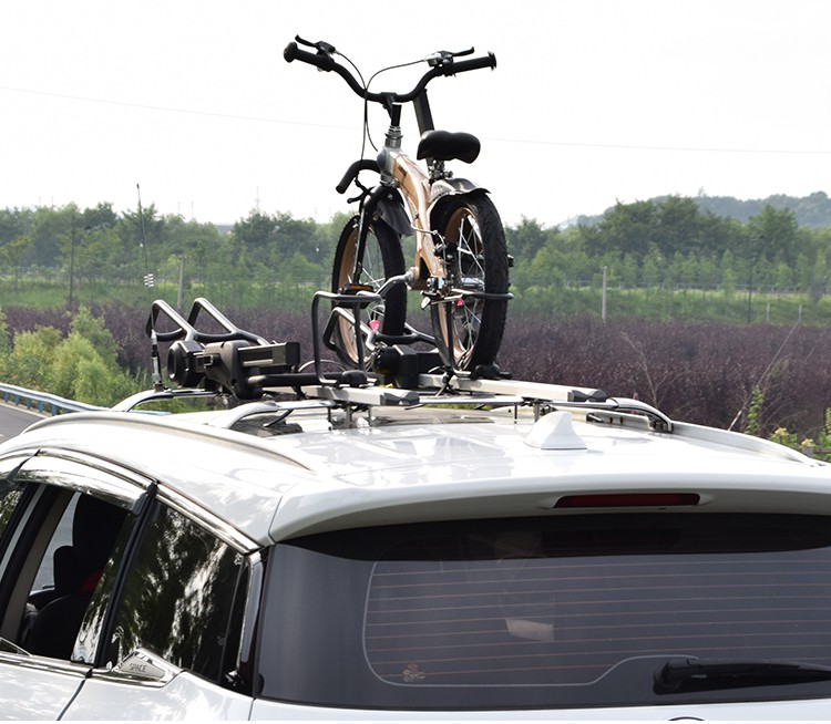 汽车车载固定车顶自行车架顶轿车通用行李横杆山地公路单车架2个
