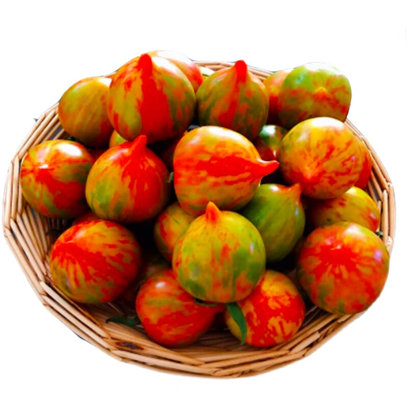 东北皮球柿子新鲜水果黄虎皮番茄新开园春桃柿子花红皮球小西红柿 2斤