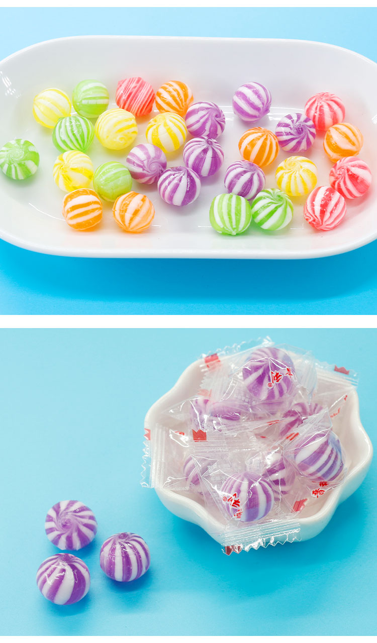 七彩绣球糖500g散装网红创意儿童小零食幼儿园礼物混合水果味硬糖500g