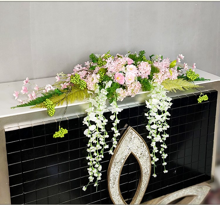 品质好物空调柜机冰箱顶上摆放装饰花仿真花摆件家居客厅餐厅墙上壁挂