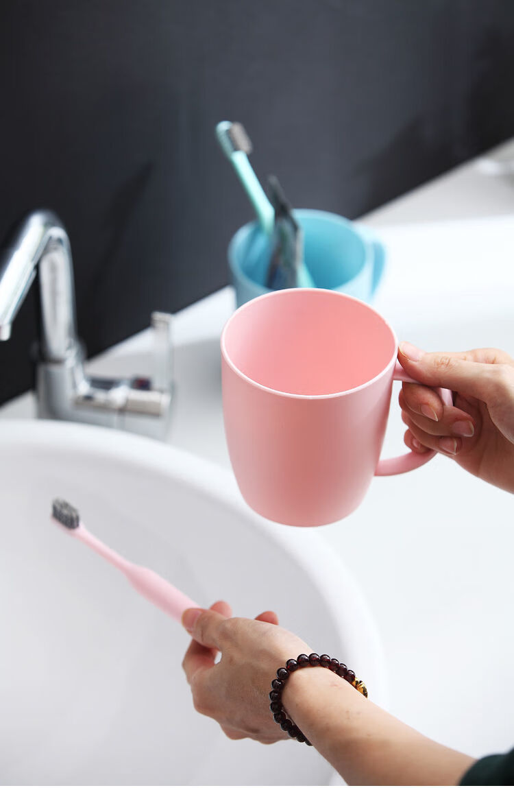 刷牙杯漱口杯子洗漱口杯口杯牙缸水杯套装创意杯子普通款无手柄颜色