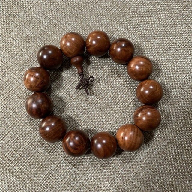 森洲新年礼物雷击枣木闪电纹珠子手串一物一拍佛珠雷击木雷劈枣木20mm