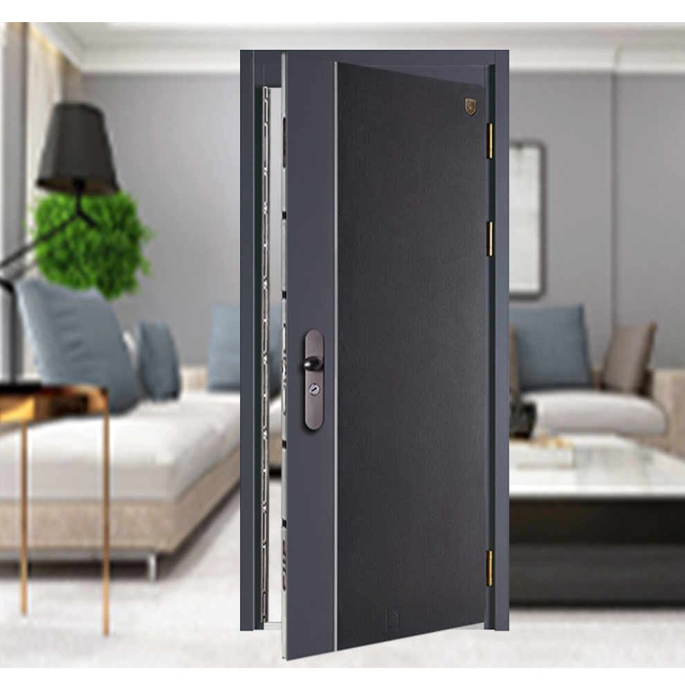 安施德防盗入户门国家专利防暴钢隐形防盗栓现代防暴钢系列入户门非标