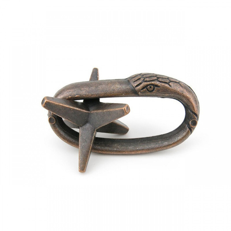 马蹄锁金蝉脱壳玩具马蹄锁puzzle合金儿童智力解锁环鲁班锁套装合金