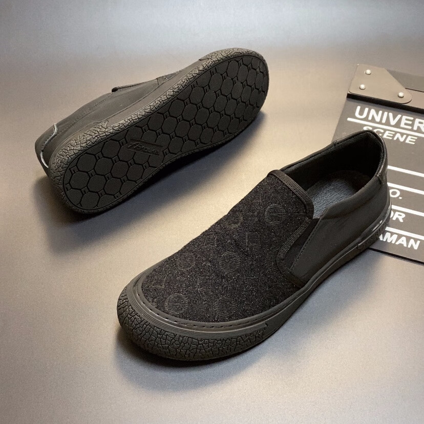 clg帕达索新款休闲透气布鞋pb220310黑色38