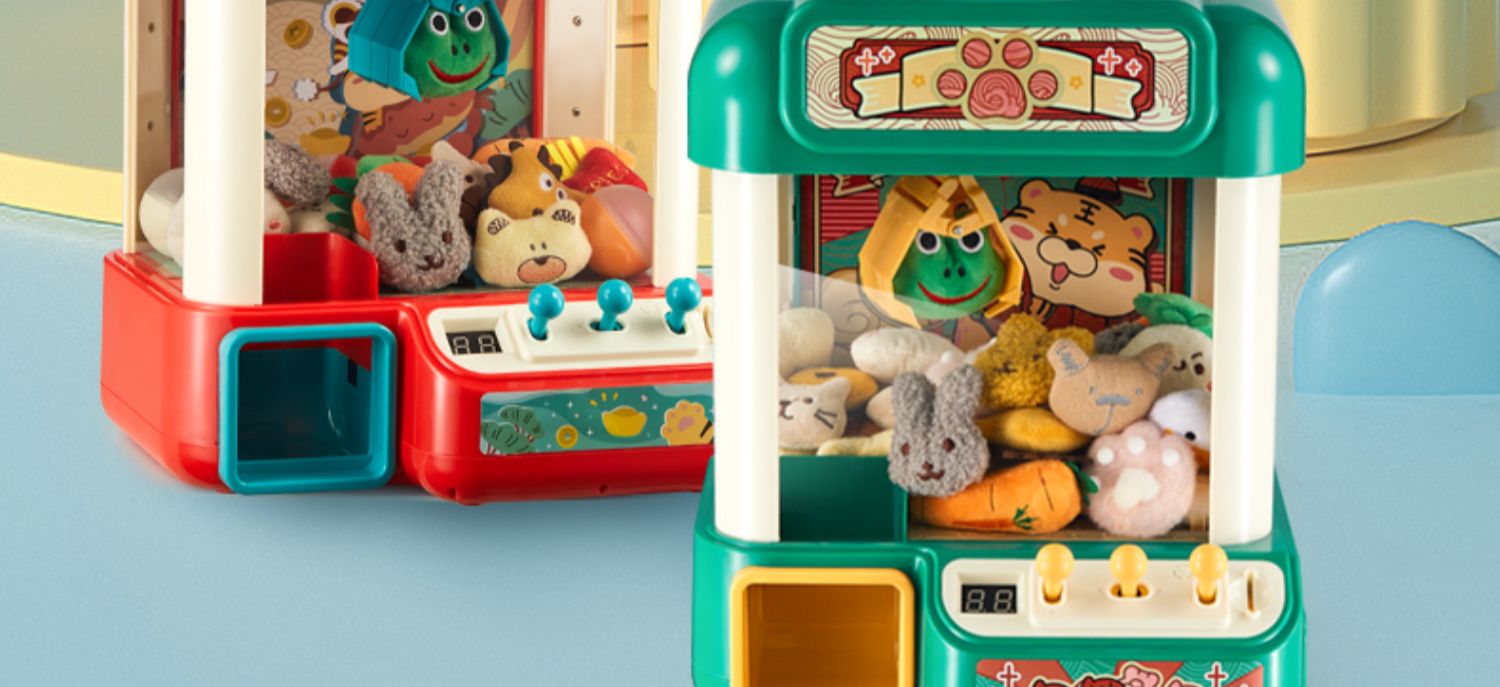 誉静抓娃娃机儿童家用小型迷你夹公仔机女孩投币扭蛋机玩具男孩小女孩