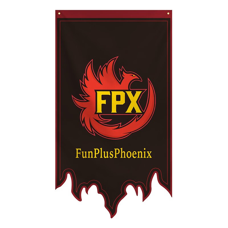 rng网吧气氛装饰旗帜lol比赛游戏旗子 t1ig战队须底挂旗 fnc 30*147cm