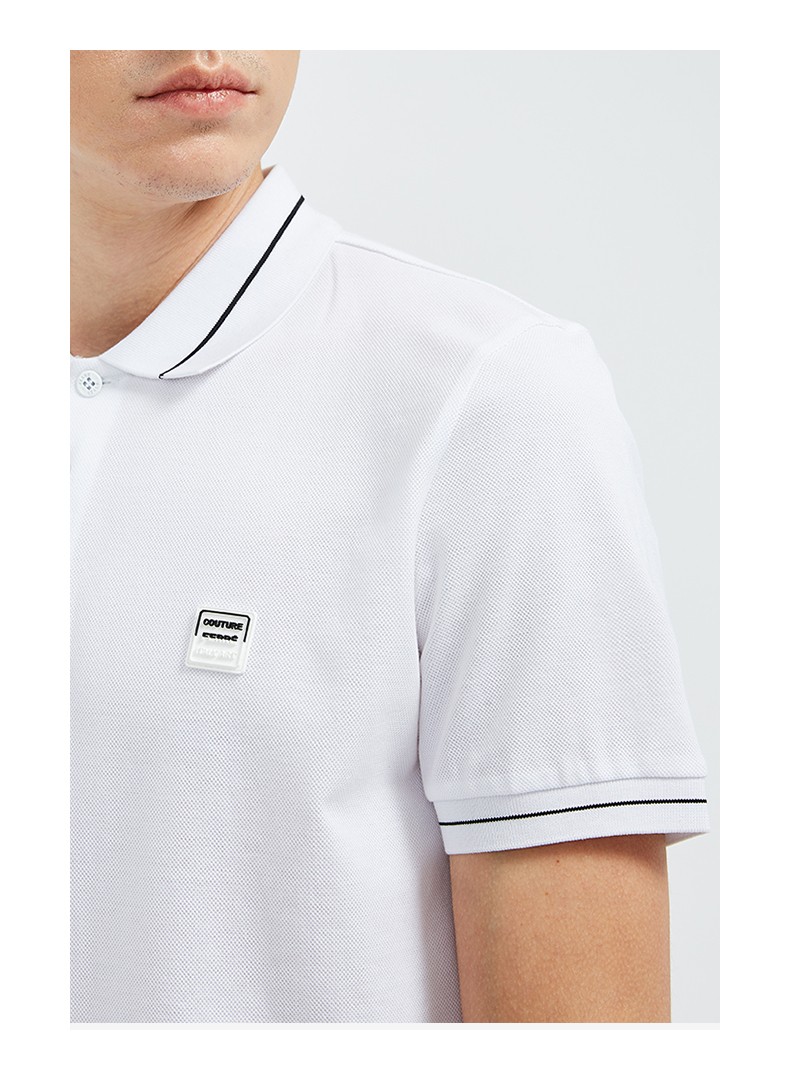 ferre费雷意大利奢侈品男装短袖polo衫男商务休闲翻领半袖t恤绿色