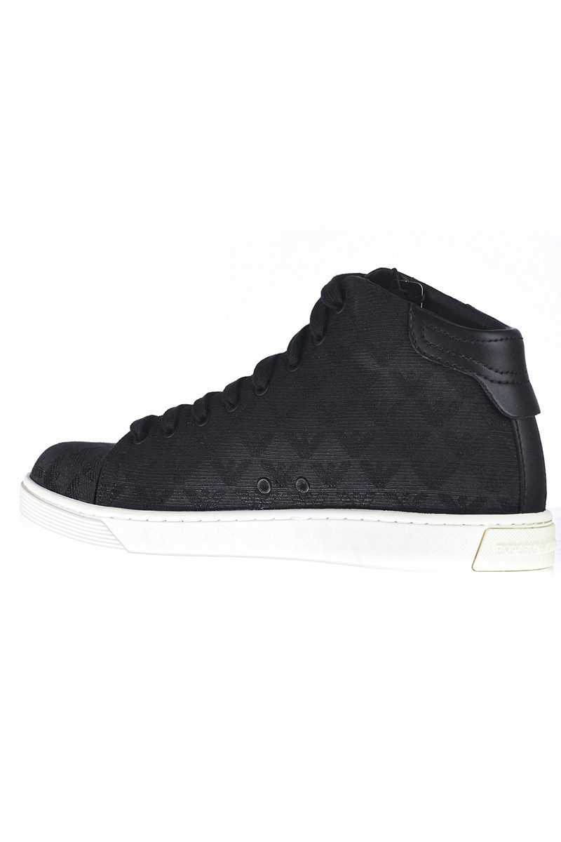 阿玛尼(emporio armani)ea男鞋男士低帮休闲logo百搭运动板鞋x4z103xn