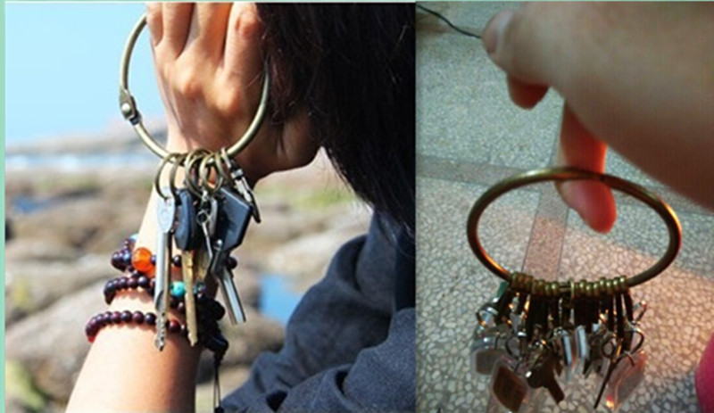 复古钥匙盘 钥匙扣加厚钥匙圈环大钥匙串仓库酒店房东钥匙收纳钥匙圈