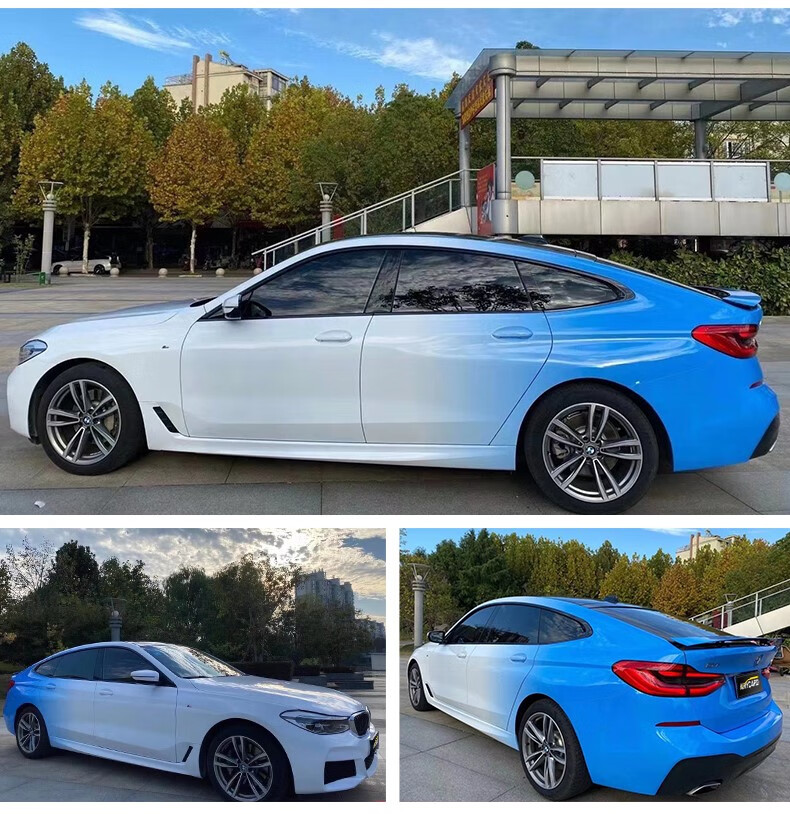 羊了个羊汽车改色贴膜彩绘渐变车膜整车个性定制双色变色龙改色膜