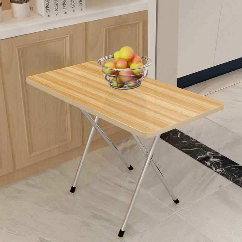 小户型可收缩餐桌 高脚折叠可收折的桌子小型家用收缩餐桌高腿简易