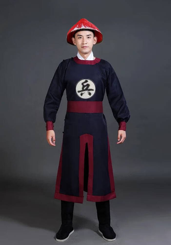 汉服男清朝官兵官差古装御前侍卫明朝轿夫捕快衙役衙门服士兵演出服
