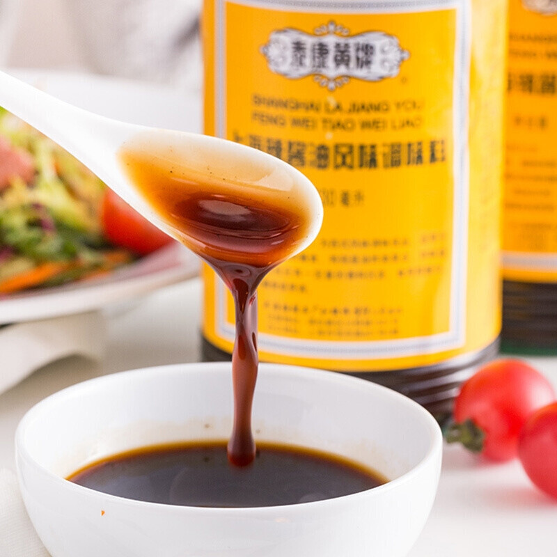 泰康辣酱油630ml炸猪排鸡排炸春卷蘸料凉拌酱油梅林黄牌上海特产