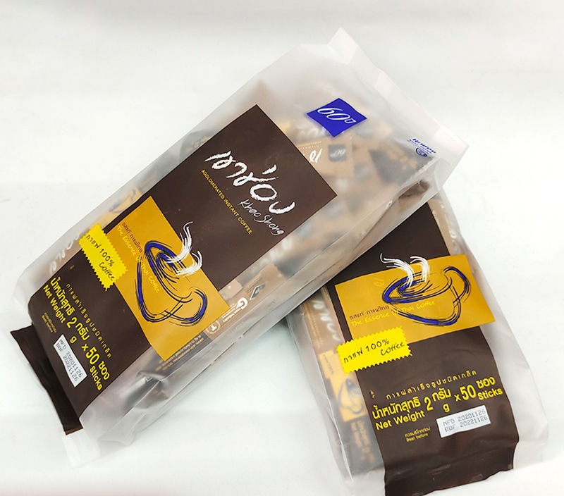 泰国高崇咖啡速溶咖啡豆黑咖啡无糖咖啡咖啡速溶咖啡 咖啡伴侣50条*3g