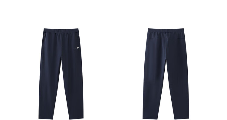 ELLE ACTIVE Simple Basic Fleece-Lined Pants for Women 2025 Autumn Winter New Casual Sports Straight-Leg Pants Navy Blue L 6