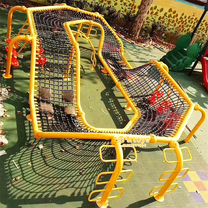 户外幼儿园爬网定制钻笼爬网组合儿童拓展攀爬网架公园林游乐设施 04