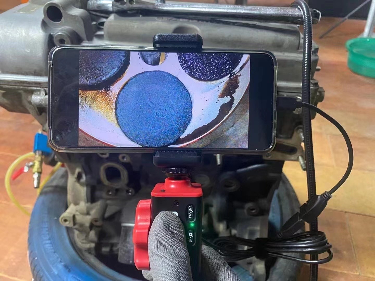 lafoch内窥镜高清晰可转动汽车维修发动机缸壁清理积碳检测耐高温